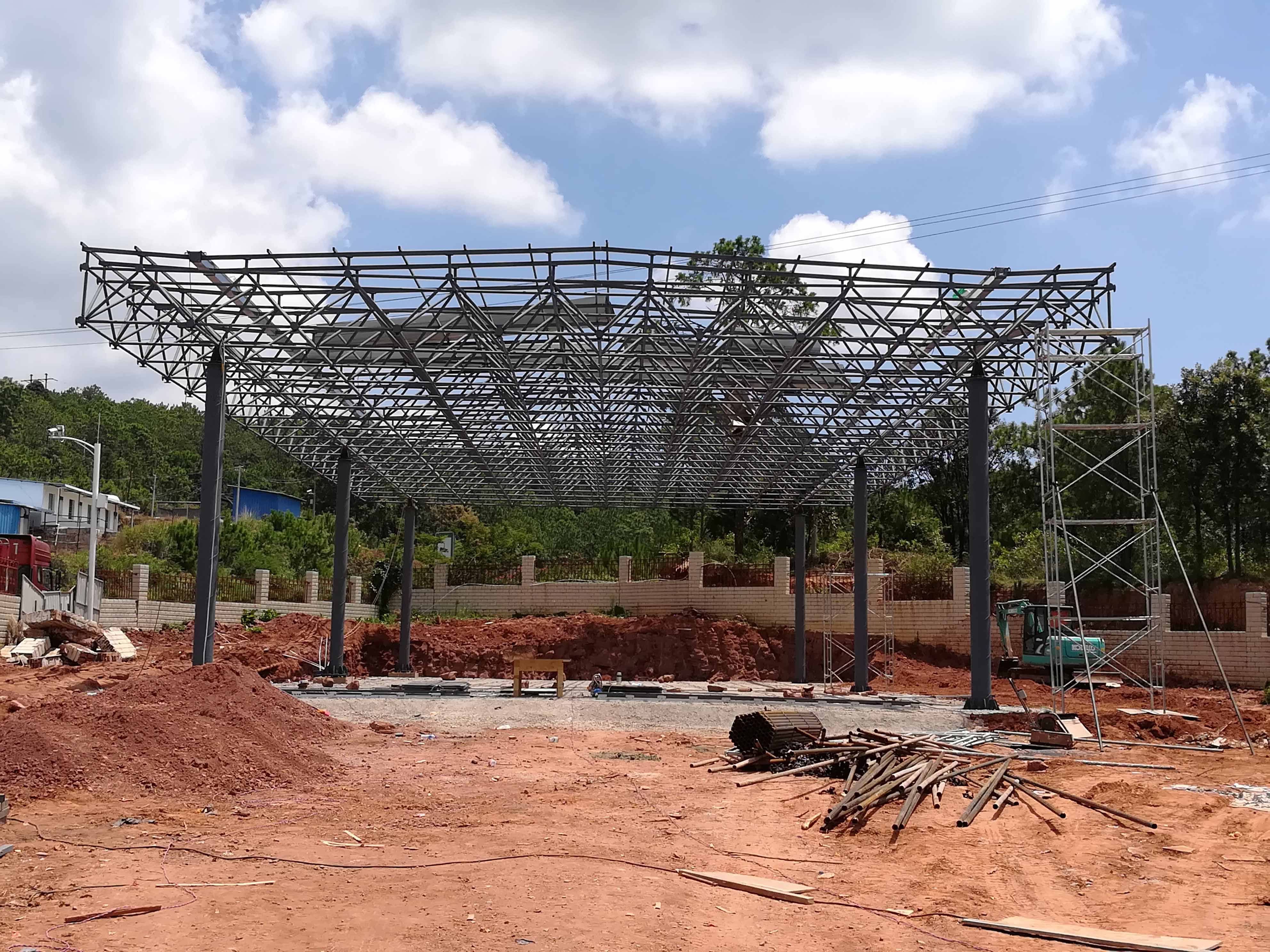 灵武加油站网架屋面