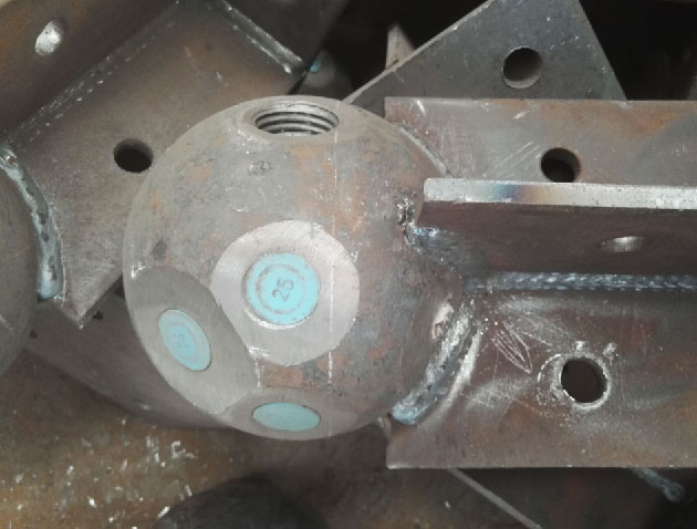 灵武螺栓球球塞，网架配件