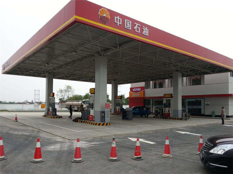 灵武加油站钢结构网架案例20
